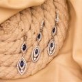Blue Diamond Pendant Set